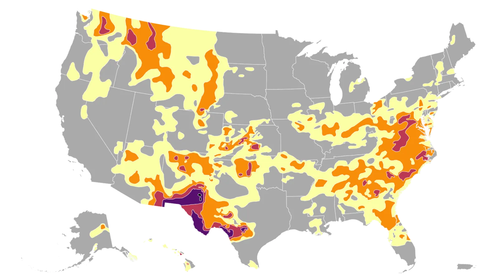 Map Shows States Experiencing Drought as Heat Wave Grips America - Newsweek