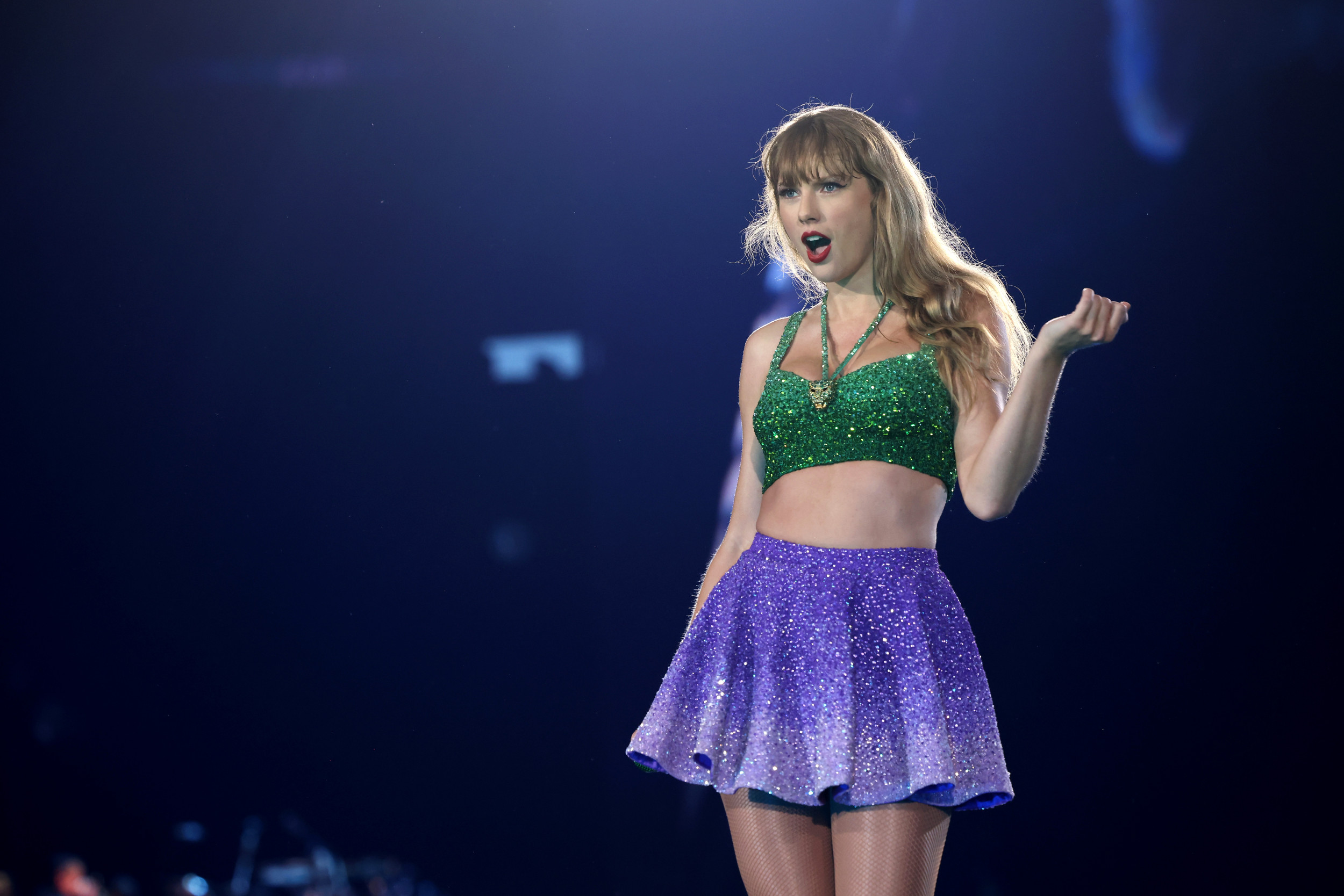 Taylor Swift Suffers Gross Onstage Mishap on Eras Tour — For the