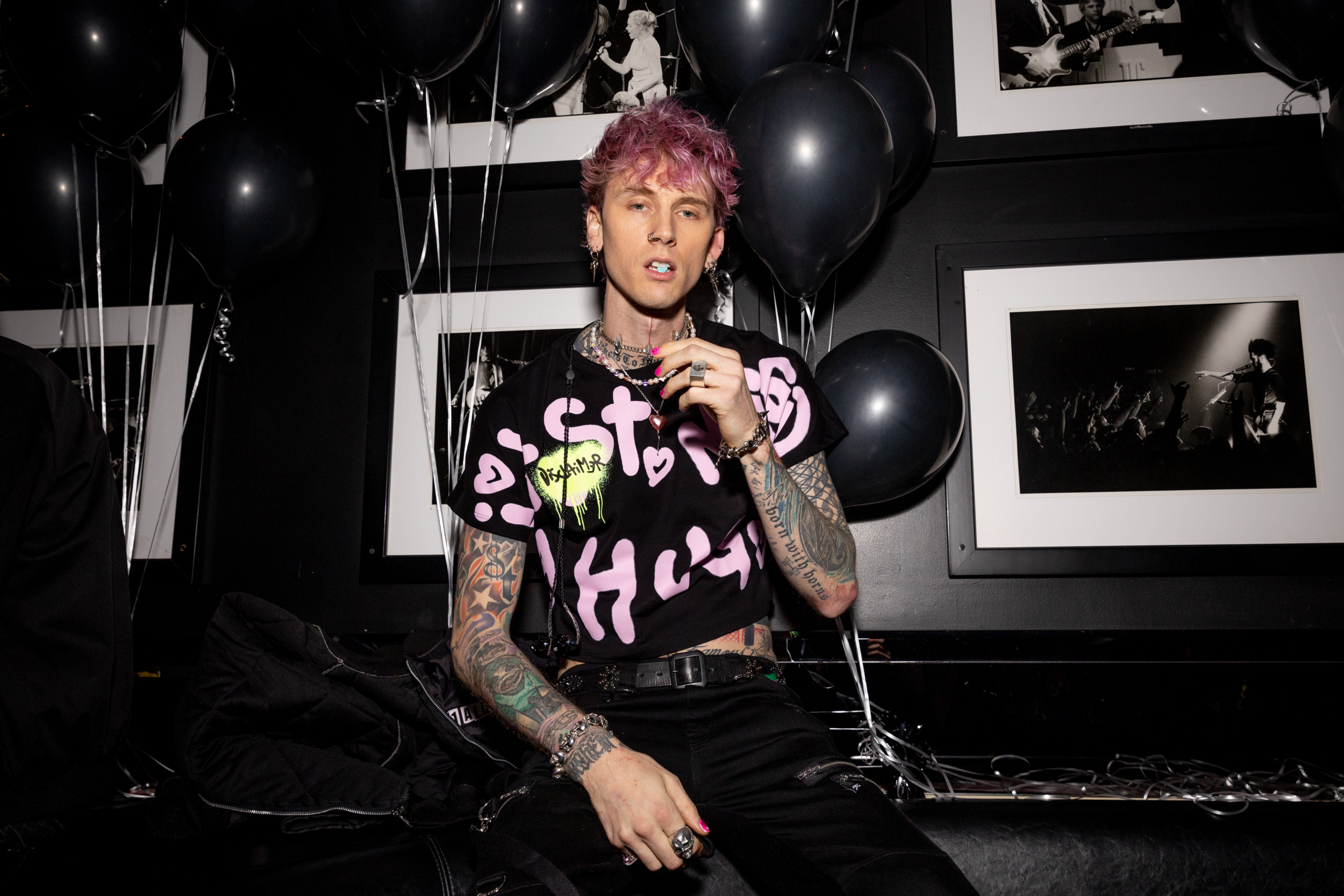 Machine Gun Kelly Reveals Neck Tattoo Shock