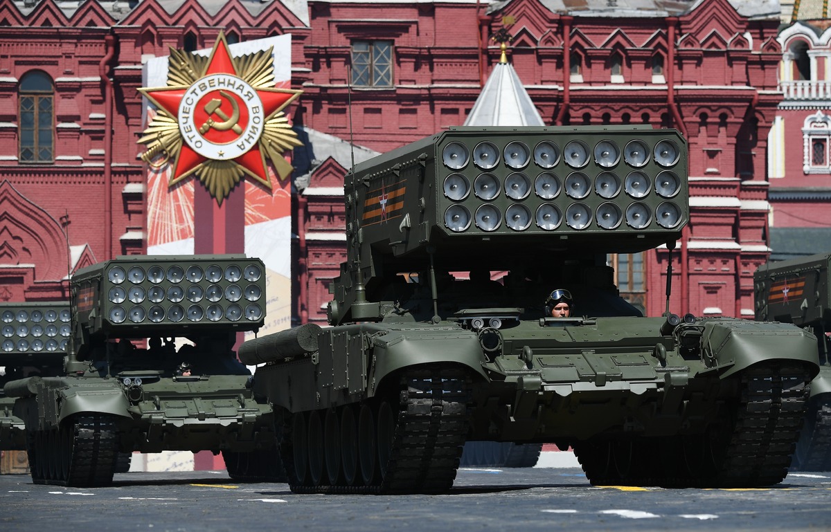 Ukraine Video Shows Rare Russian TOS-1A System Being Wiped Out in