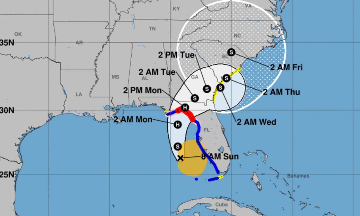 Debbie Path Tropical Storm Debby Path Map Shows Potential Hurricane Heading for ...