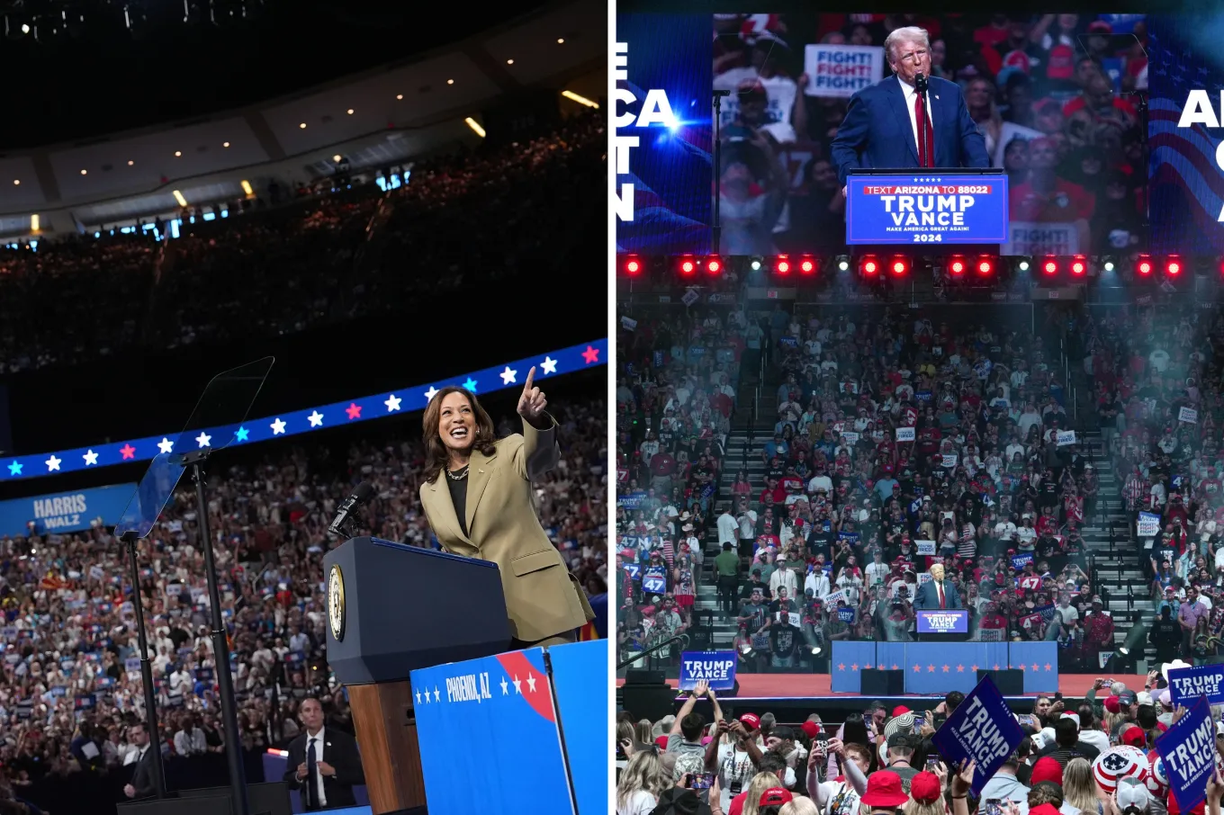 Donald Trump’s Arizona Crowd Size Compared to Kamala Harris’ - Newsweek