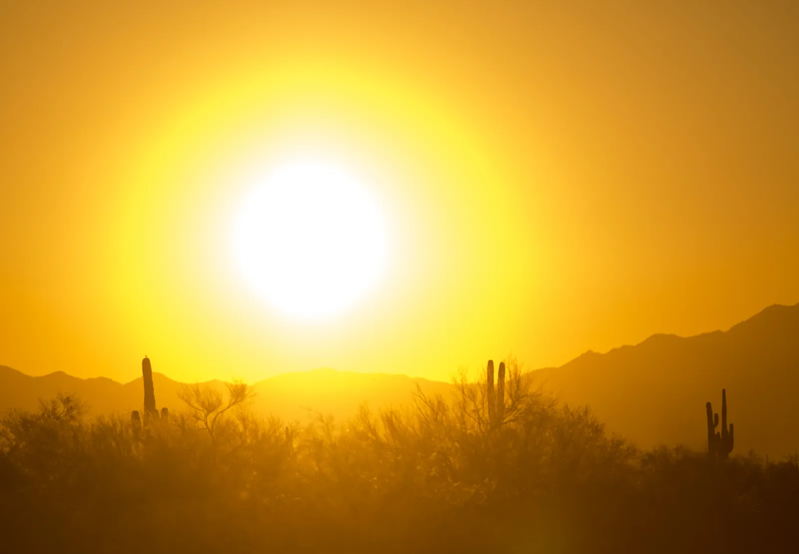 pôr do sol no Arizona