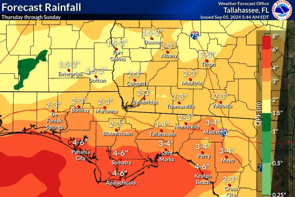 Florida Map Shows Rainfall Estimates as Storm Approaches - Newsweek