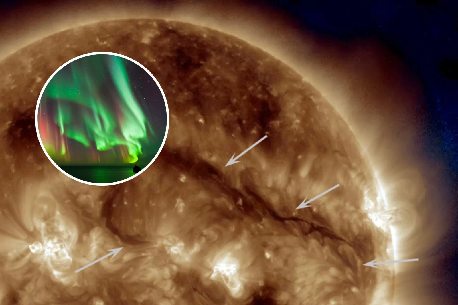 Auroras Forecast Over US After Sun Expels 'Dark Plasma' at Earth - Newsweek, image size:1600x1066