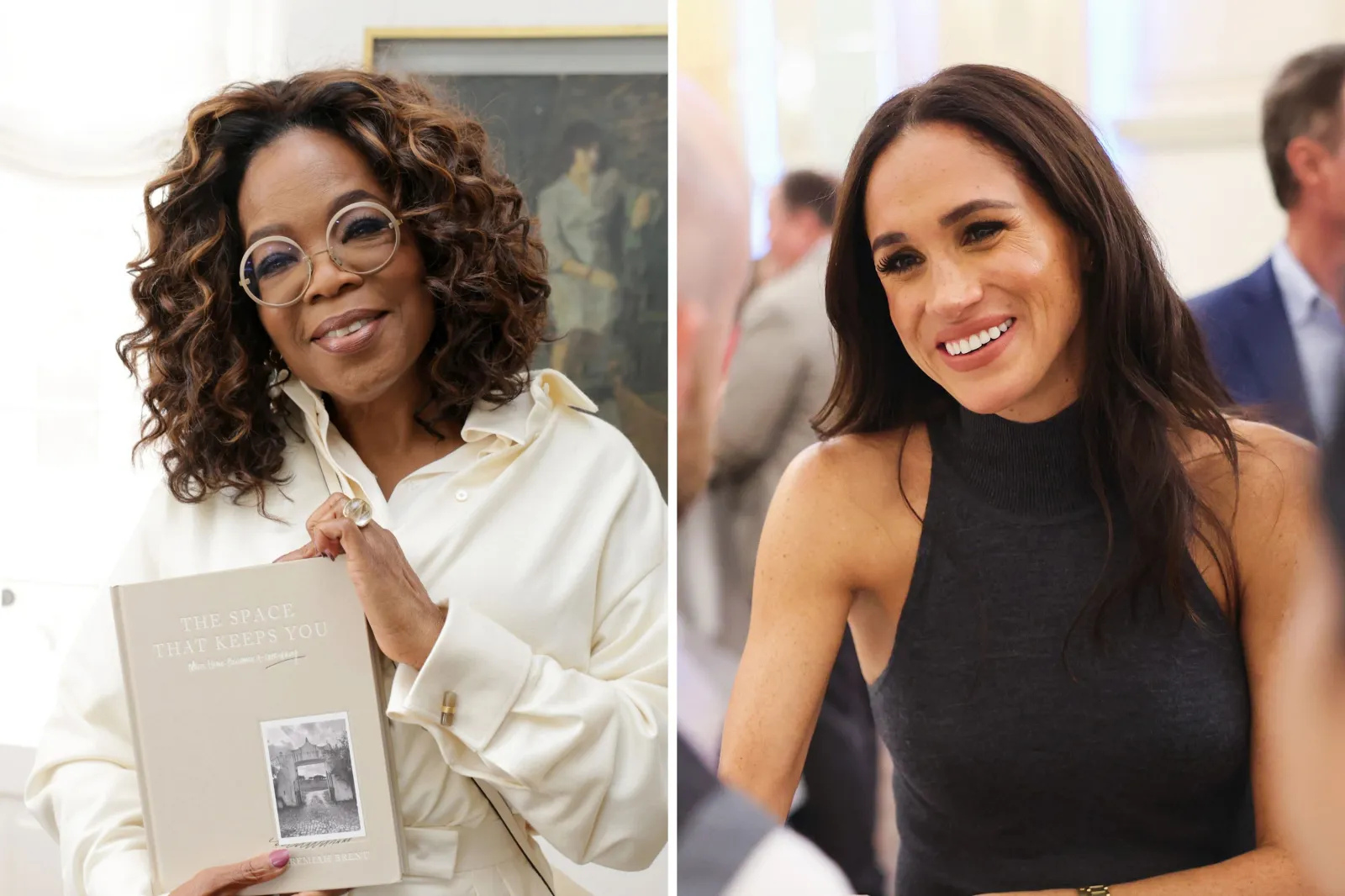 Oprah Winfrey Arriving Late to Meghan Markle Speech Caught on Camera - Newsweek