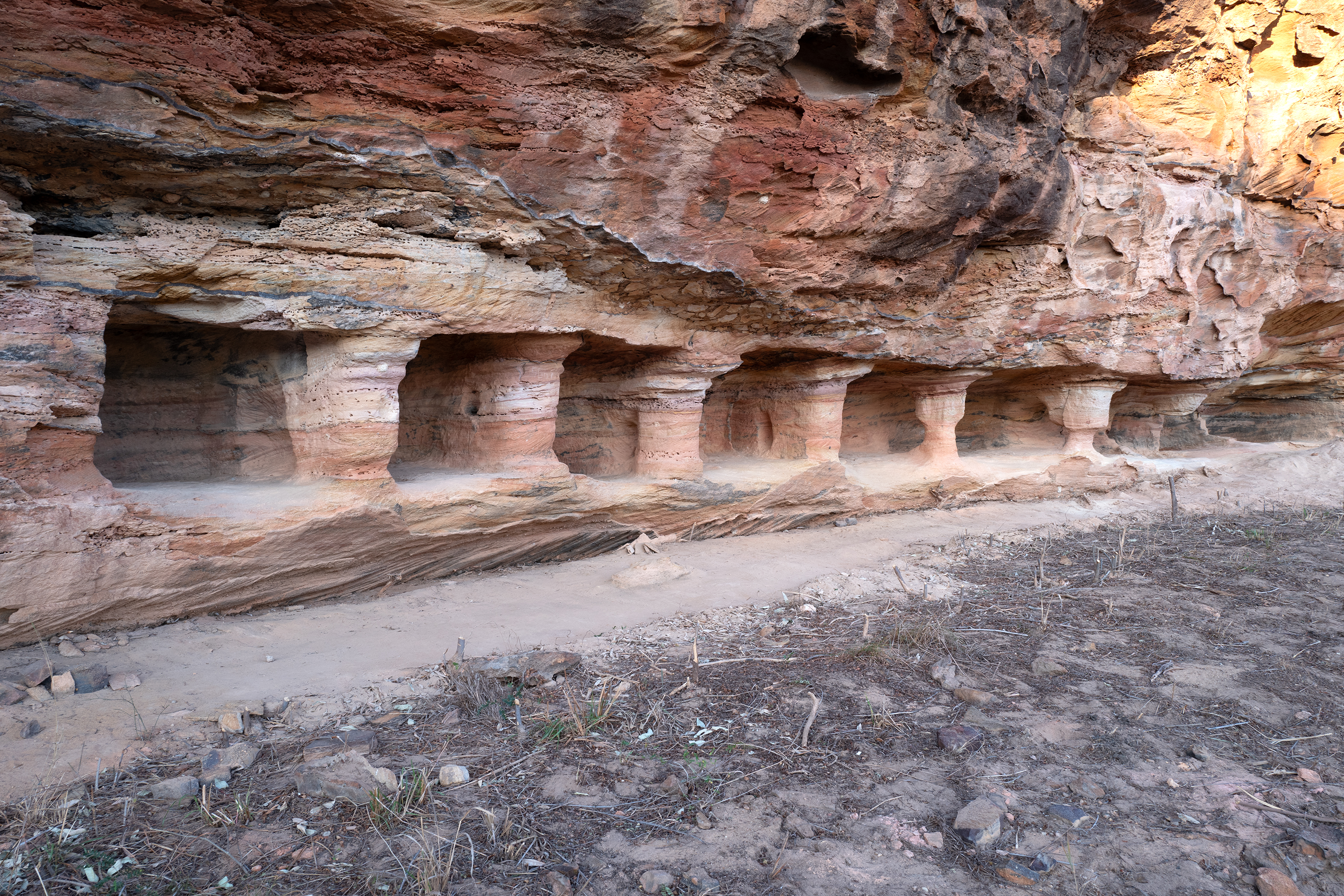 「buildings」type.C ancient ruins 佐伯泰典作① Enigmatic' Ancient Architecture Discovered Cut Into Rocky