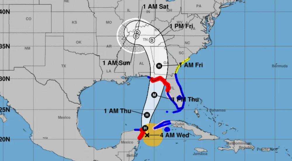 Heline Path US Warships, Aircraft Leave Helene’s Path Before Florida Hurricane Hits ...