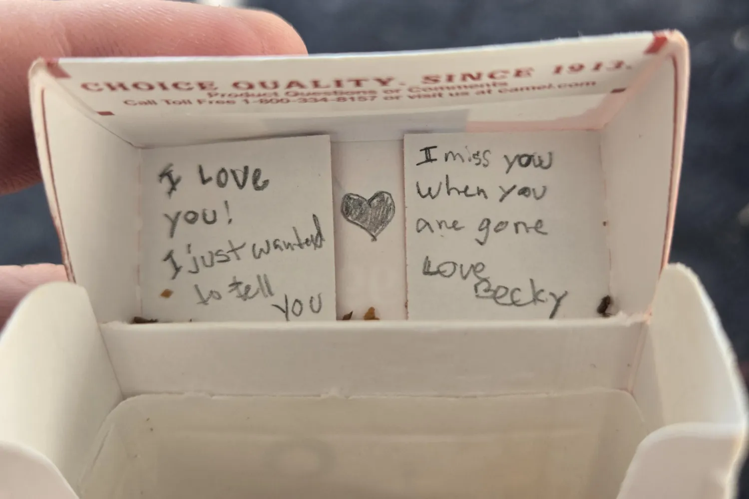 Wife Writes Note to Husband in Cigarette Packet, He Does Something About It 