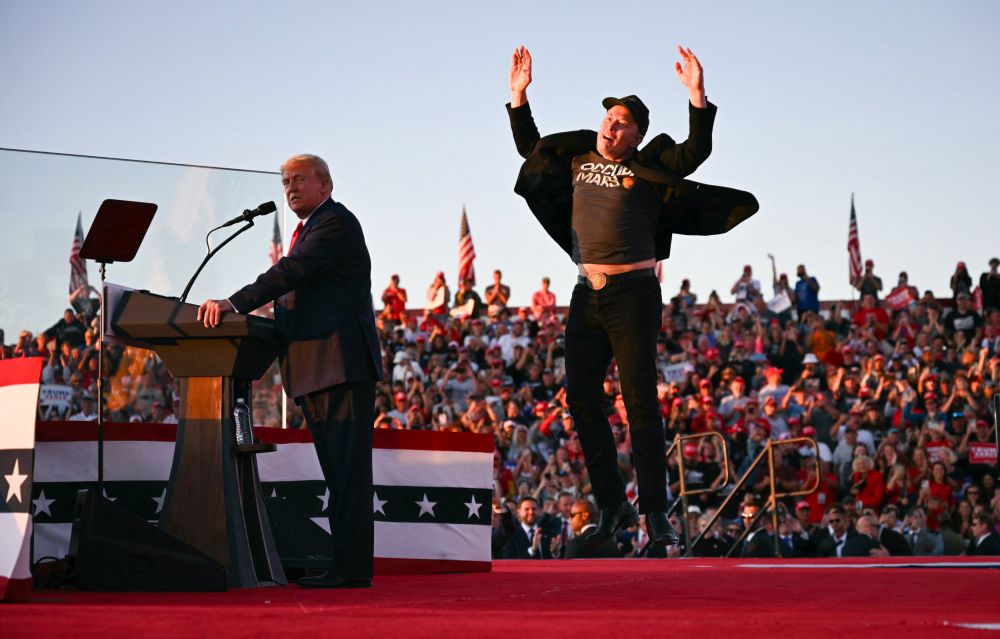 Elon Musk’s Appearance at Donald Trump Rally Mocked: ‘Cringing’ - Newsweek