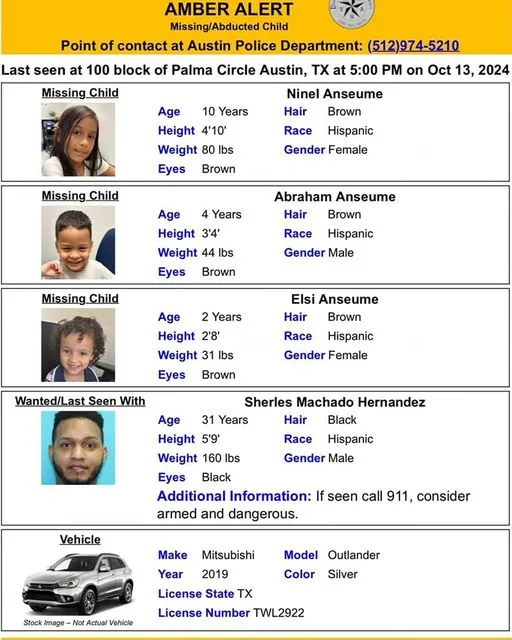 AMBER Alert Launched in Texas for Missing Children - Newsweek