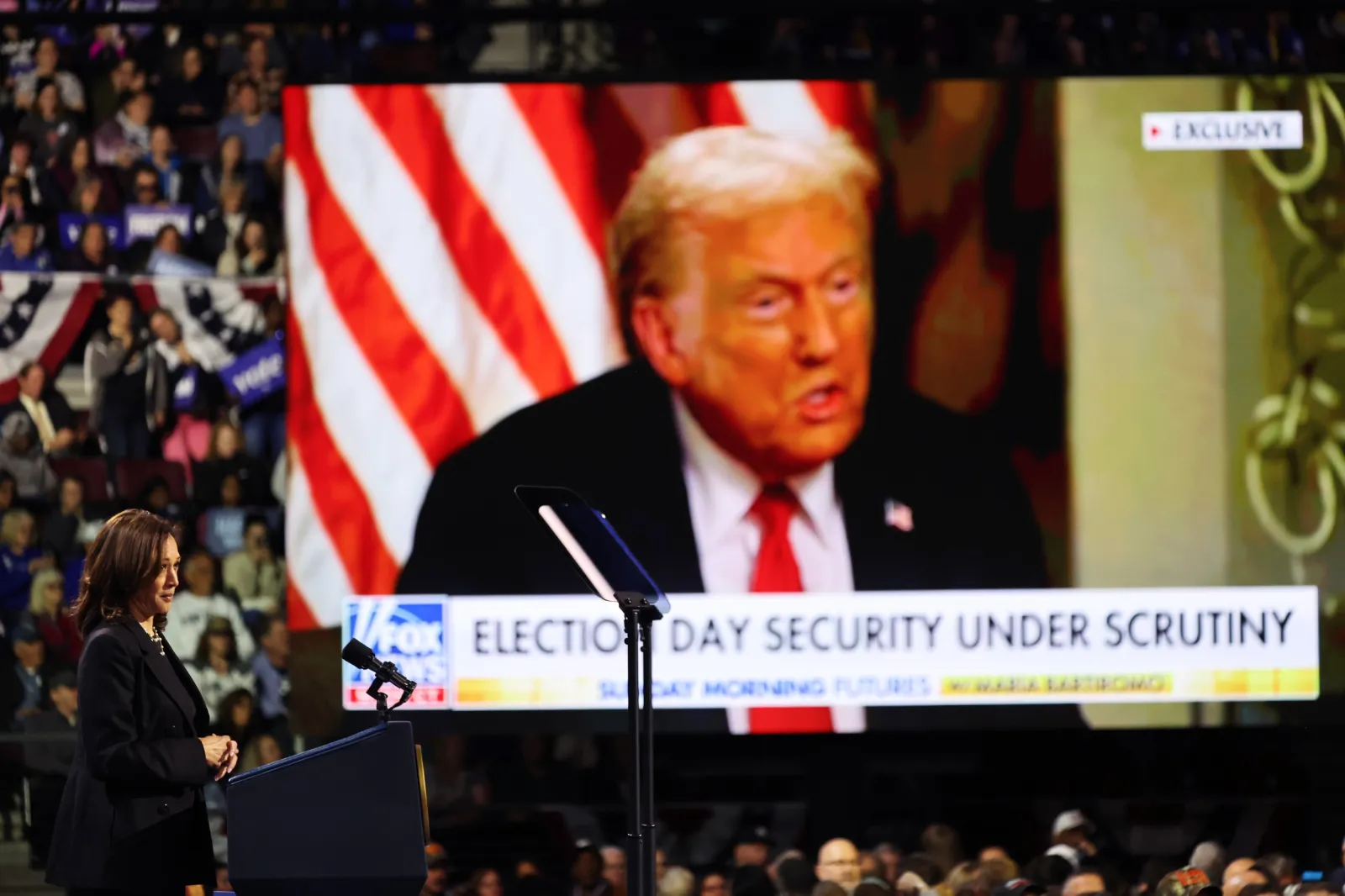 Harris Rally Trump Rally Harris Plays Video of Trump Speech at Pennsylvania Rally: He's ...