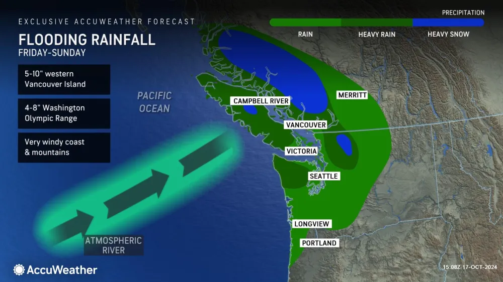 Atmospheric River Forecast Map For Washington - Newsweek
