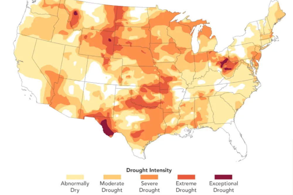 US Drought Map Shows Which States Are Worst Affected - Newsweek