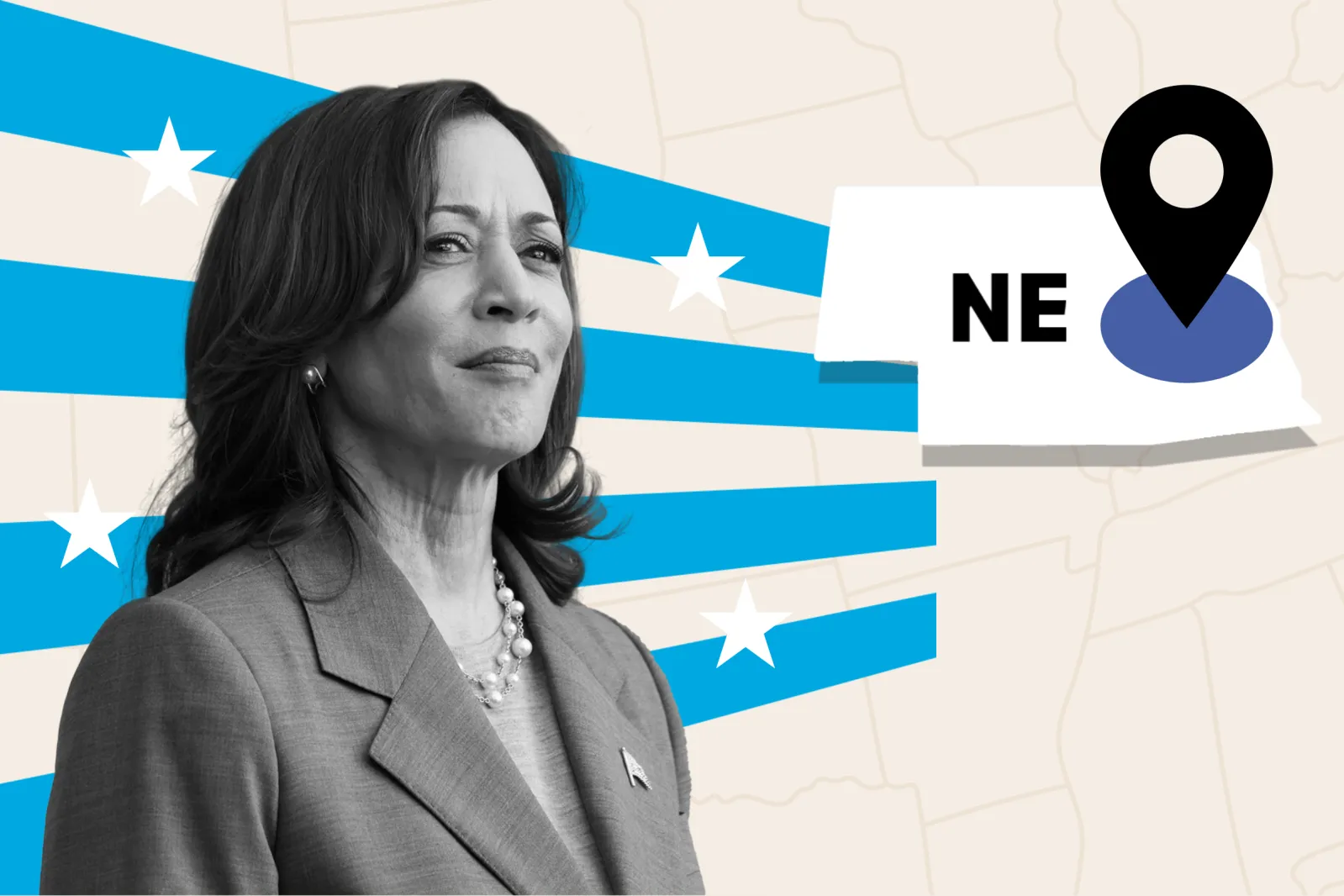 Kamala Harris to Win Nebraska 2nd District, AP Projects