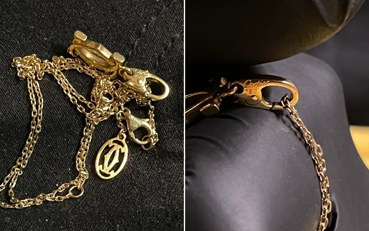Man Can't Believe His Luck After Finding 18K Cartier Necklace in