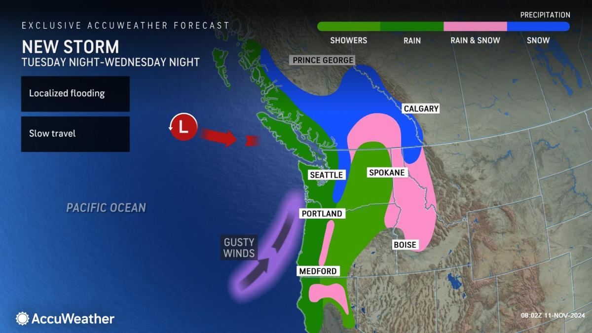 Atmospheric River Hits US: Widespread Rain and Snow Until Thursday ...