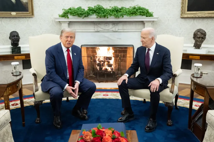 Joe Biden to Donald Trump at White House Meeting: ‘Welcome Back’ - Newsweek