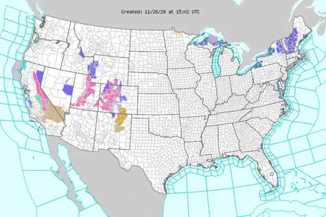 California Thanksgiving Weather Forecast: Maps Show Rain, Snow - Newsweek