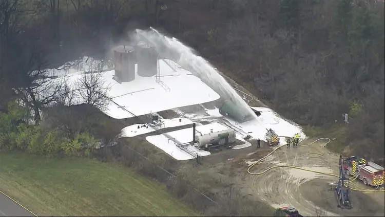 Tank Explosion Near Michigan GM facility Damages Nearby Homes - Newsweek