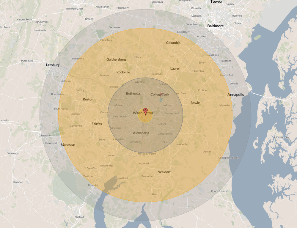 Nuclear Bomb Map Shows Impact of Russian Weapons on Major US Cities ...