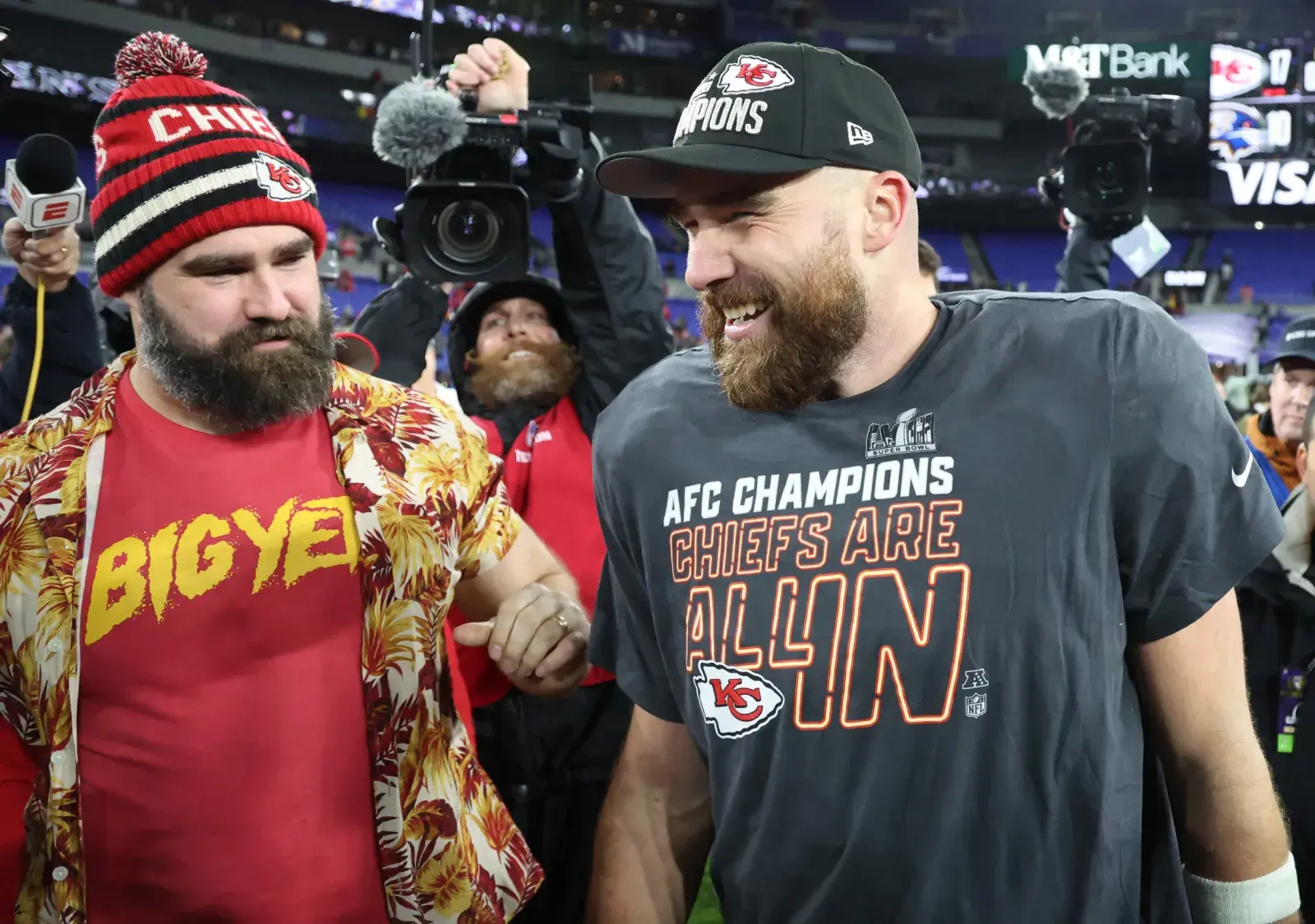 Jason Kelce Found It 'Annoying' Competing Against His Brother Travis Kelce - Newsweek