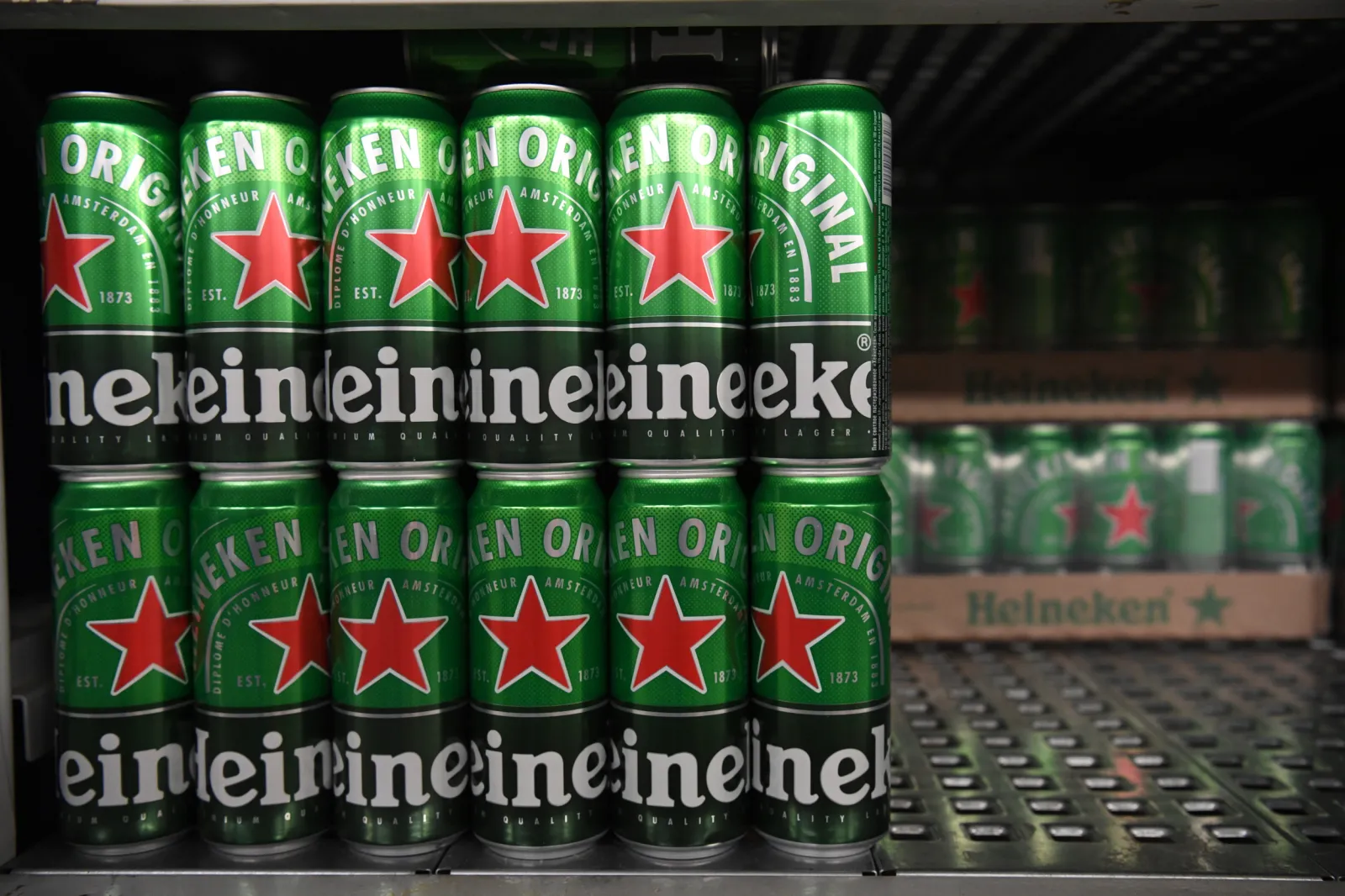 Bottles of Heineken beer is seen on the shelf at the METRO Cash &amp; Carry logistics and trade center in Novosibirsk, Russia. Heineken is set to build its first brewery in an Islamic city - in Dubai.