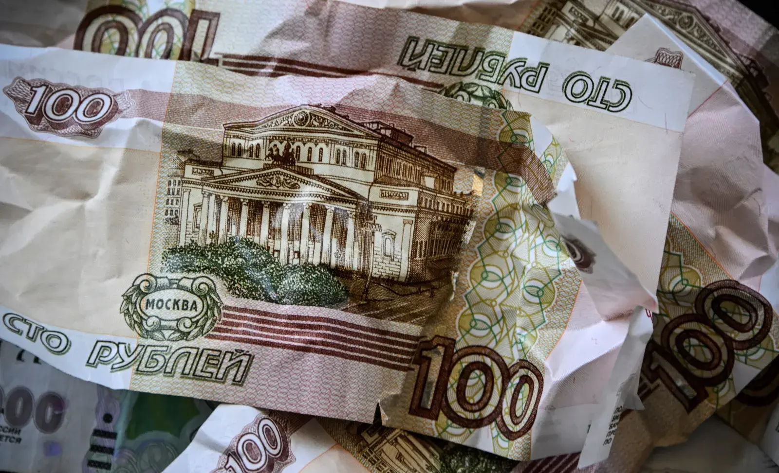Russian ruble notes
