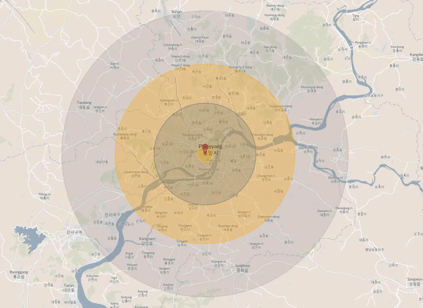 Nuclear Bomb Map Shows Impact of US Weapons on North Korea, Russia ...