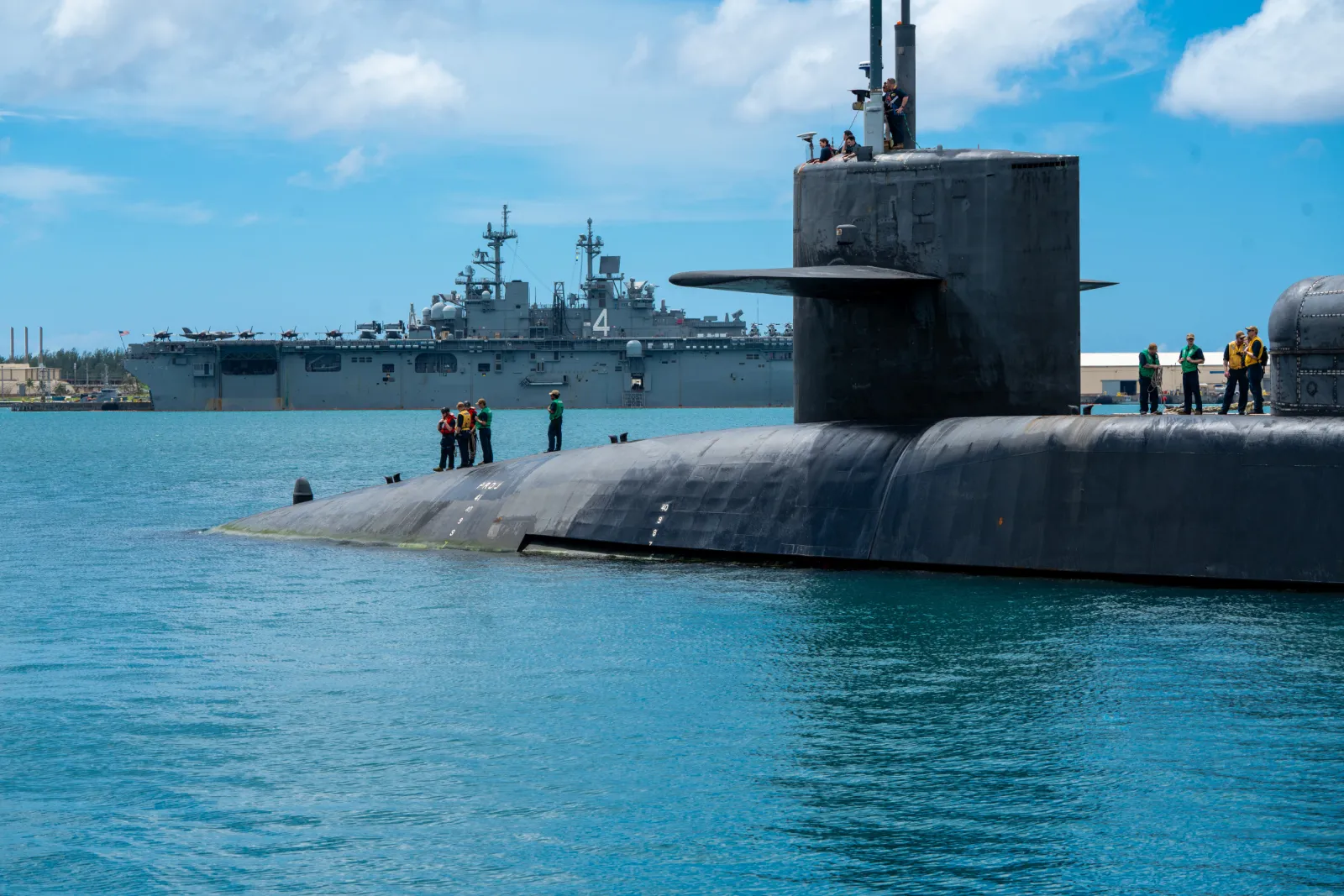 US Cruise Missile Submarine Surfaces in West Pacific Outpost - Newsweek