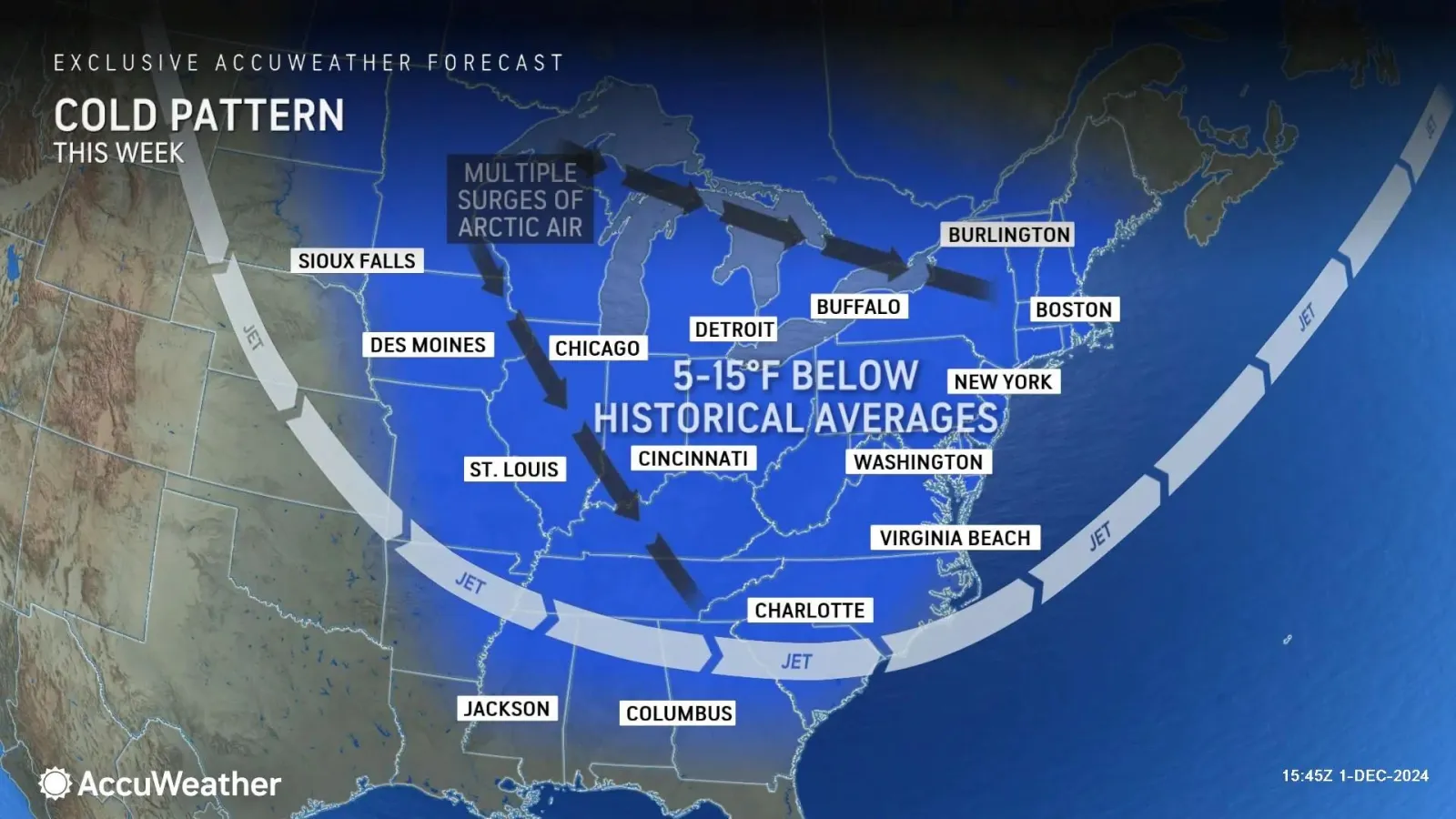 Arctic Blast: Coldest Air of Winter So Far Expected for Millions This ...