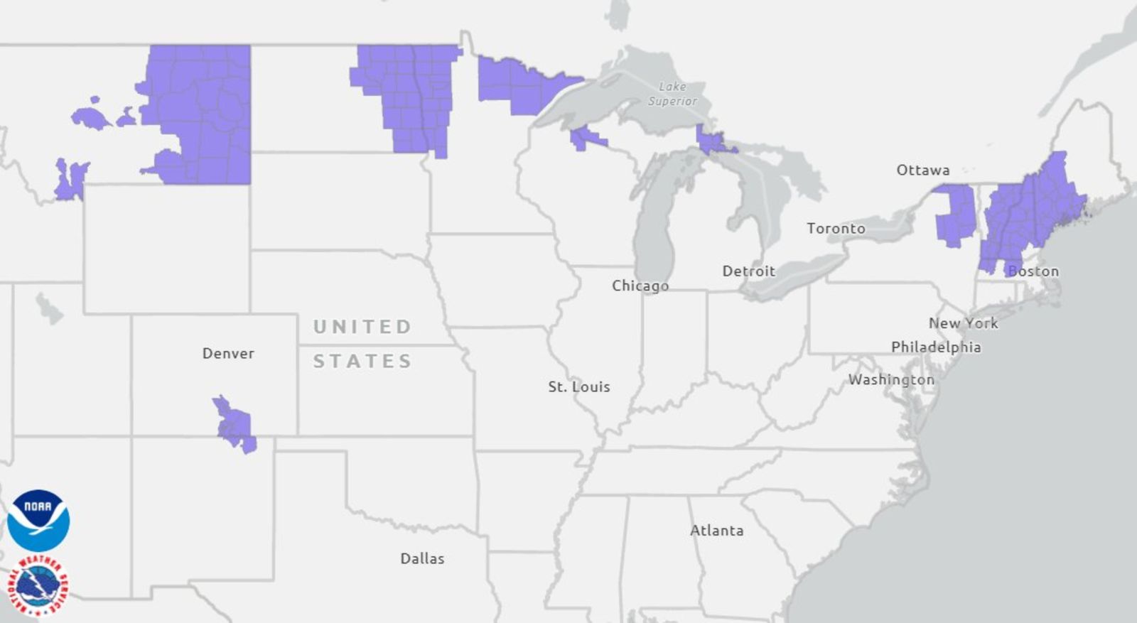 Map Shows Where Roads Are Impacted by Winter Storm Across Northern US ...