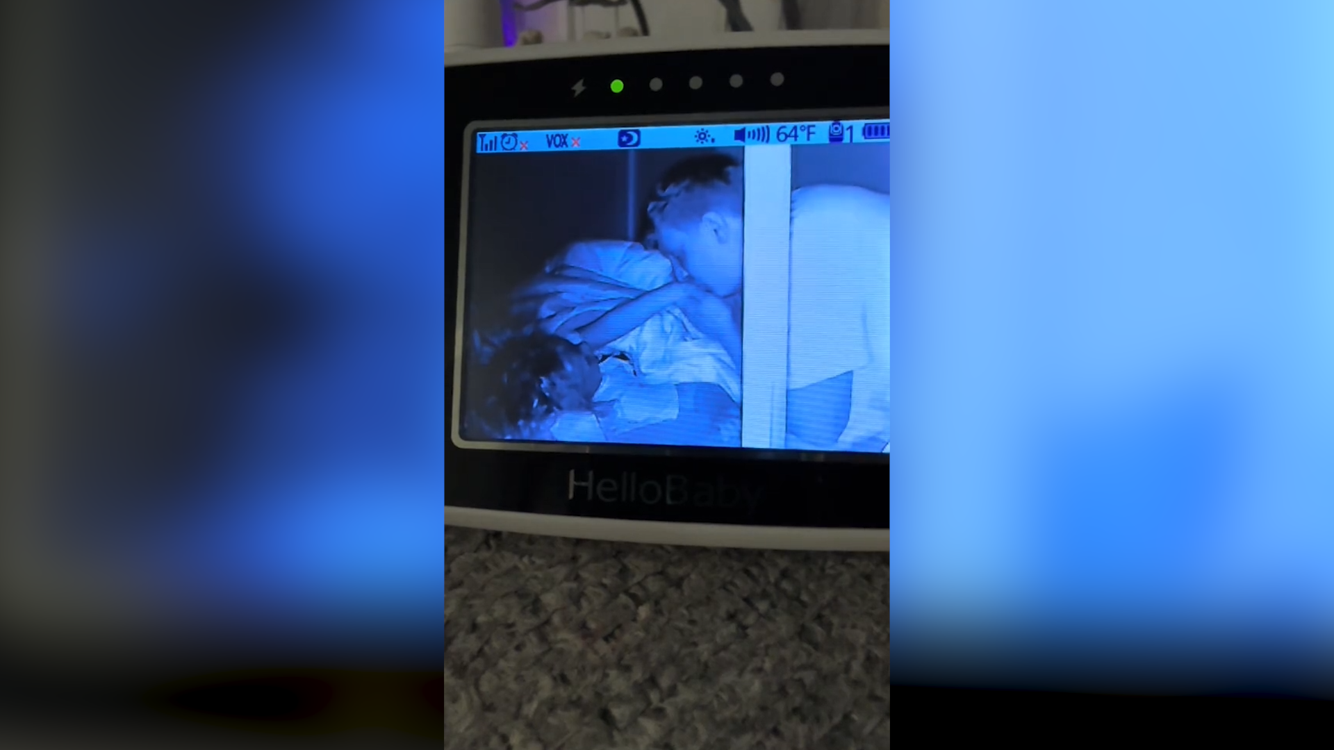 Moms Baby Cam Captures Incredible Moment Between Husband and Daughter -  Newsweek