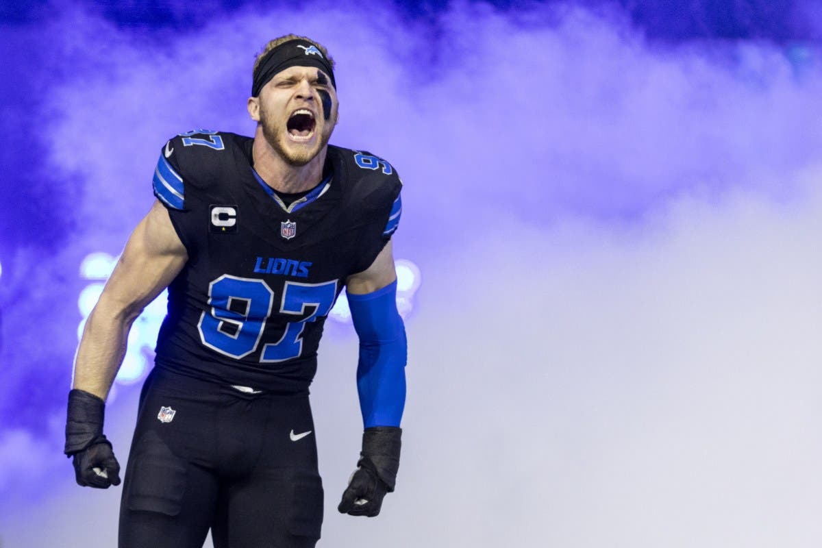 Lions Aidan Hutchinson passes Myles Garrett, TJ Watt with monster extension