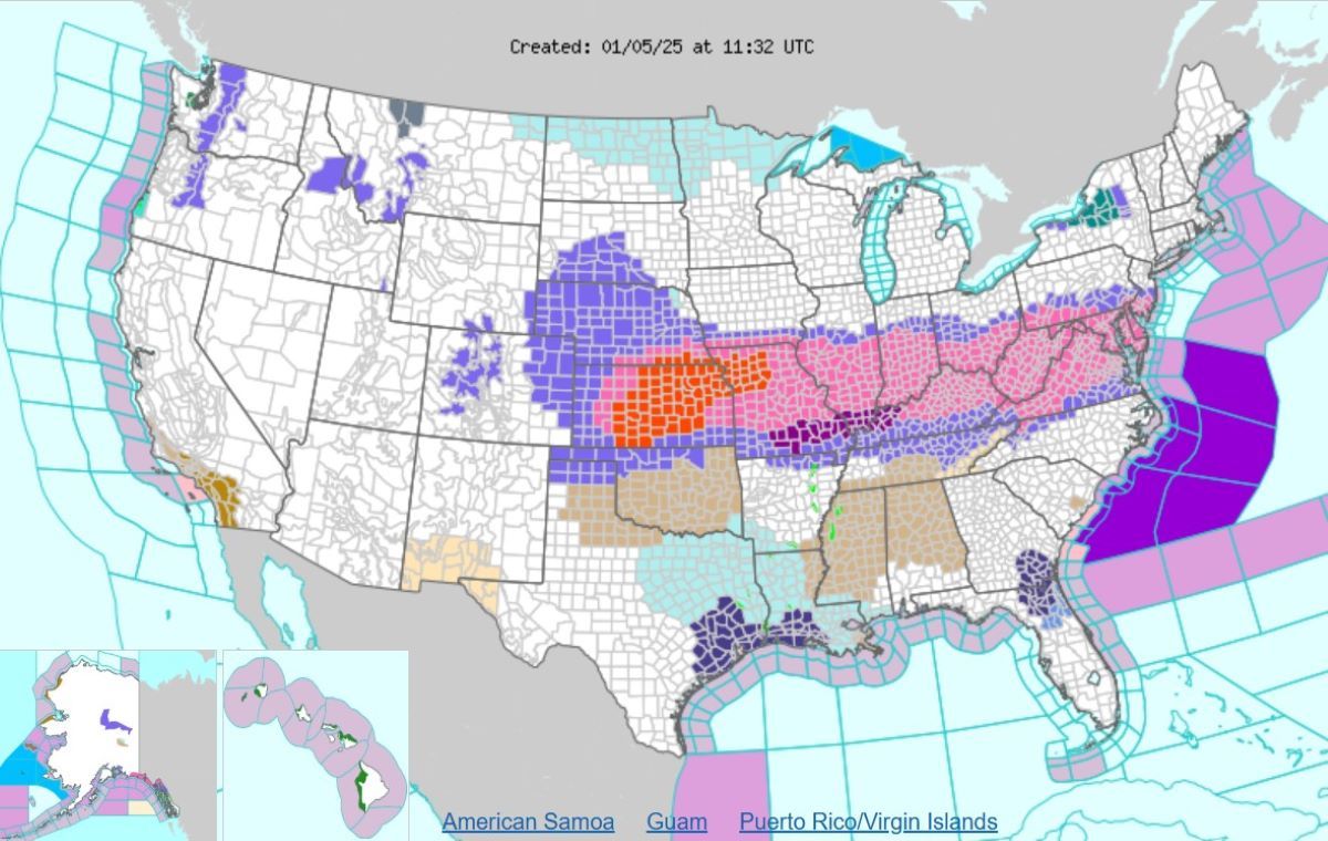 Winter Weather Warnings for 15 States As 15 Inches of Snow To Fall ...