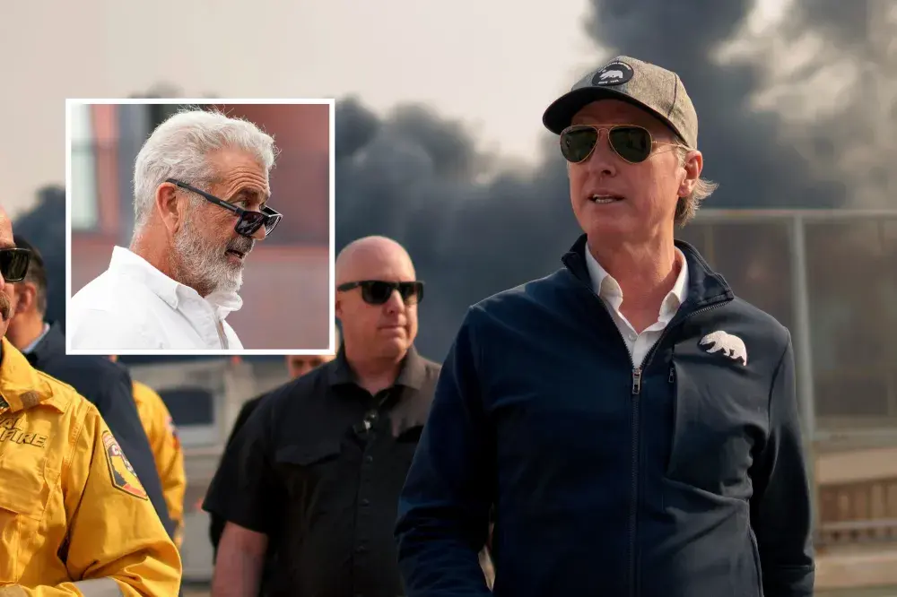 Mel Gibson Piles Onto Gavin Newsom Over California Wildfires