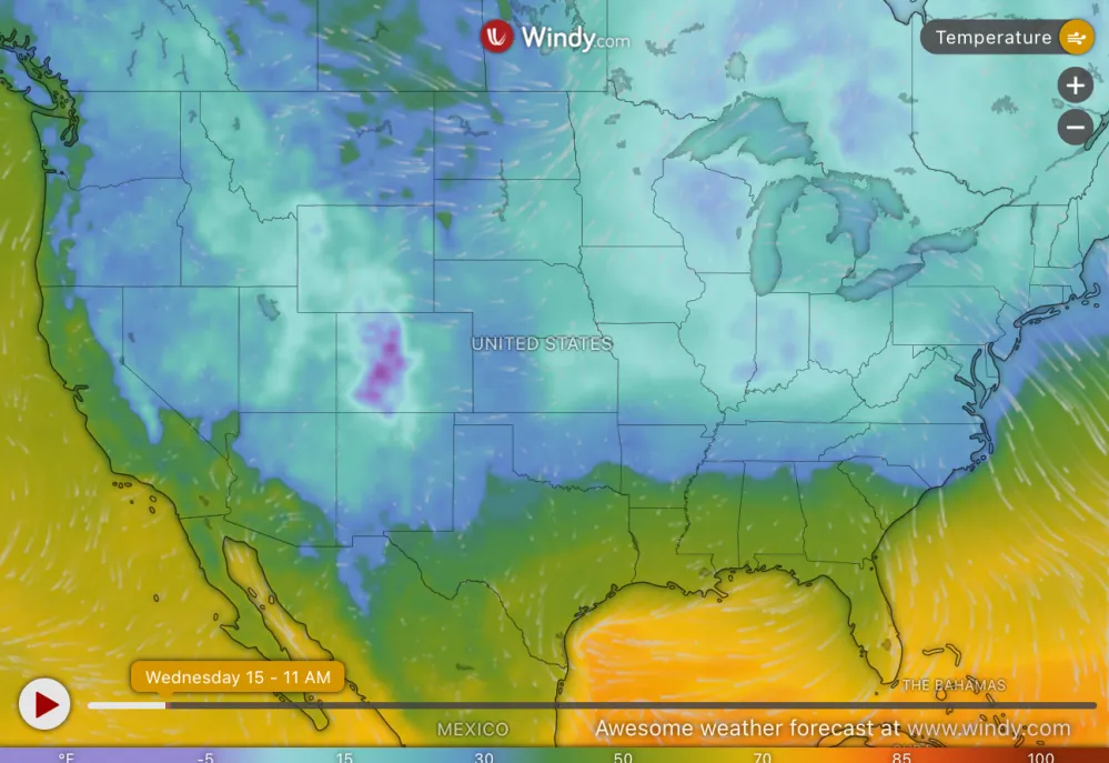 Weather Warnings in 7 States, Arctic Blast Makes Temperatures Feel Like ...