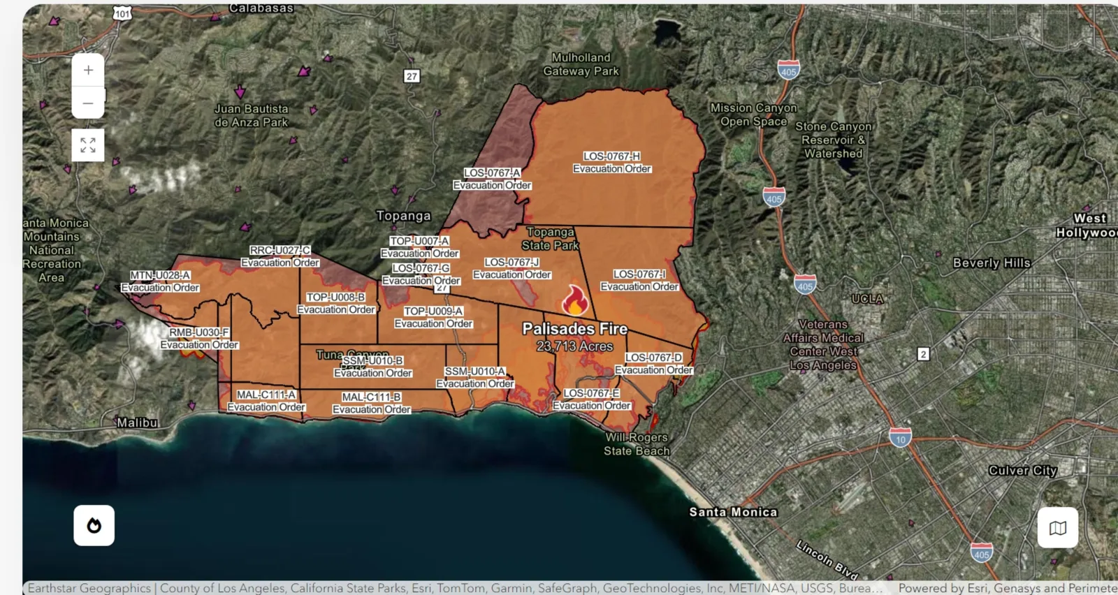 California Wildfire Map Update As Poway Fire Starts - Newsweek