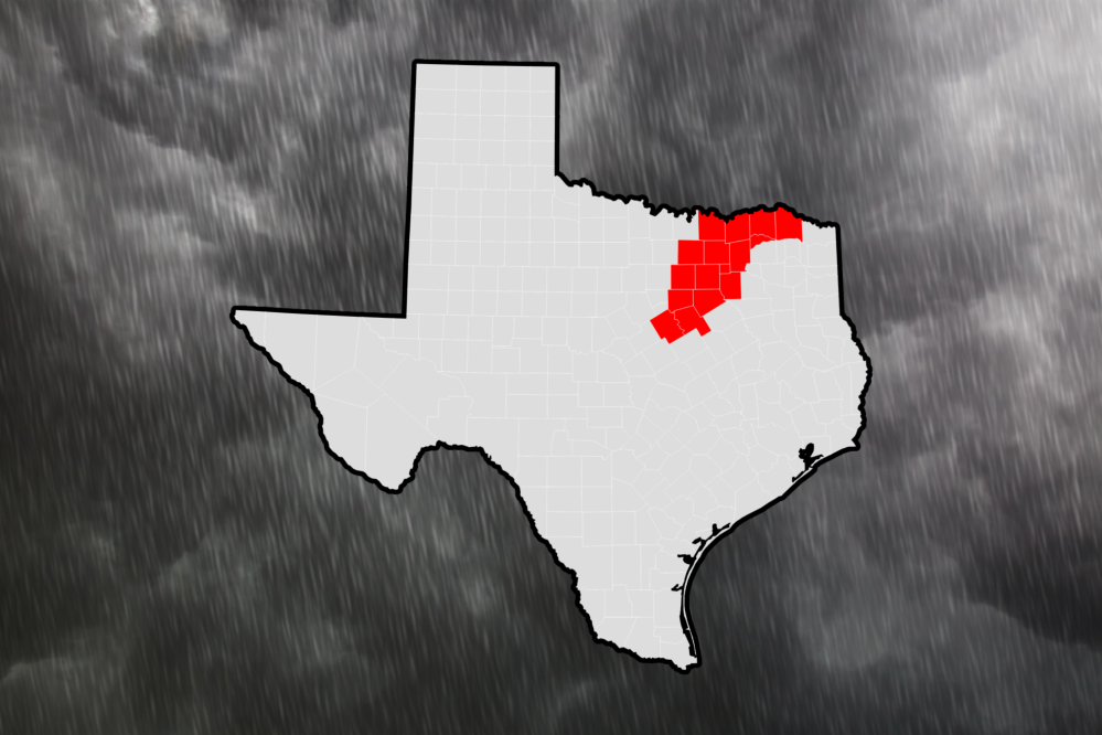 Texas Flash Flood Map Shows Counties to Be Hardest Hit