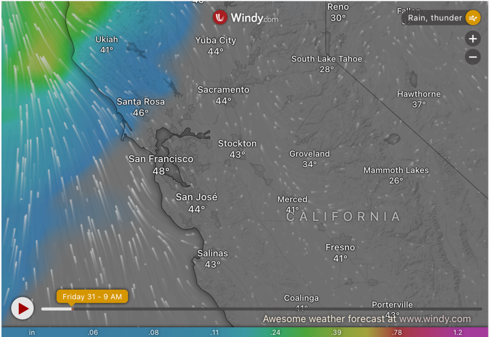 Flood Watch Issued for Bay Area Counties Due to Potential Heavy Rain ...