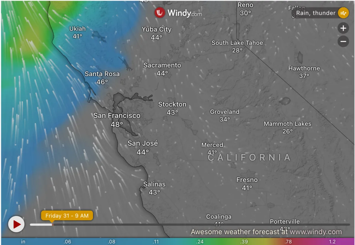 Flood Watch Issued for Bay Area Counties Due to Potential Heavy Rain ...