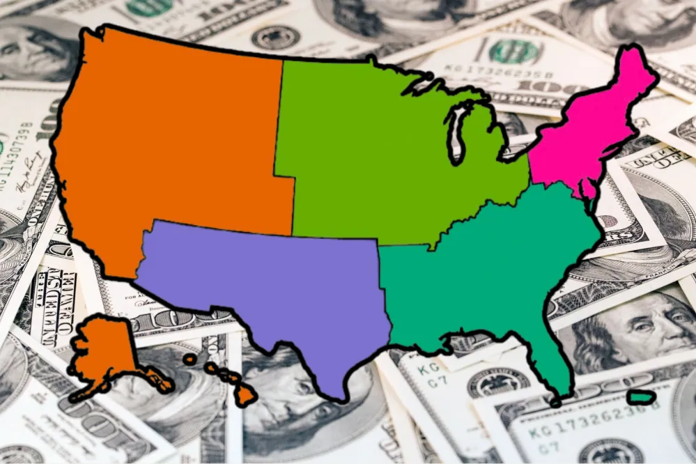 Map Shows Household Income by Region - Newsweek