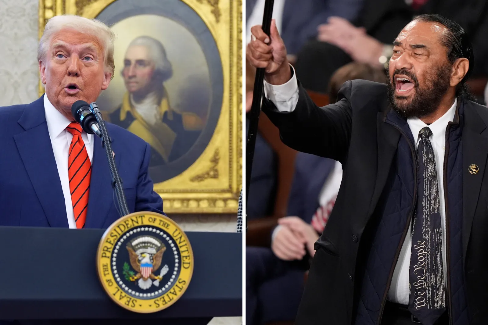 Democratic Rep. Al Green Brings First Articles of Impeachment of Trump  Second Term