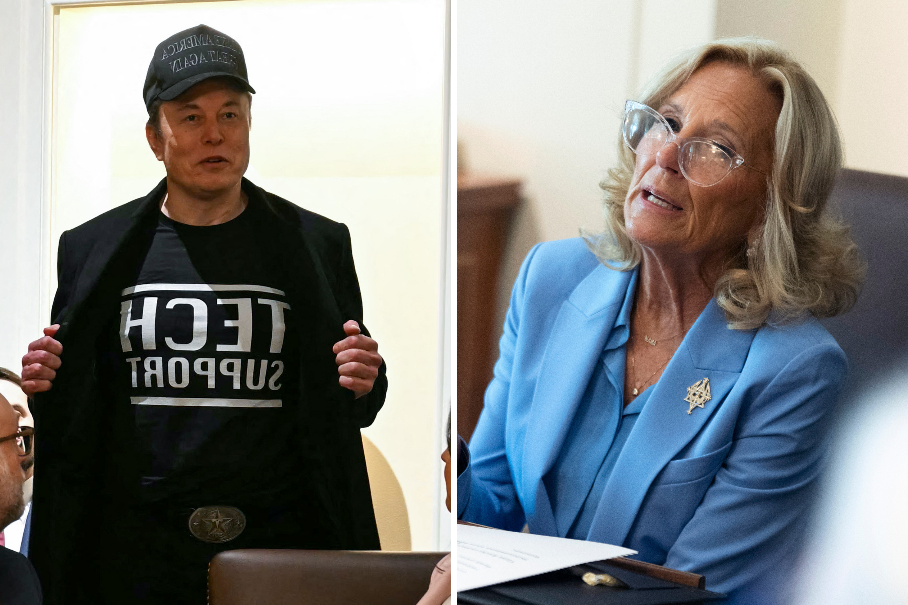 MAGA Uses Jill Biden To Defend Elon Musk Cabinet Appearance