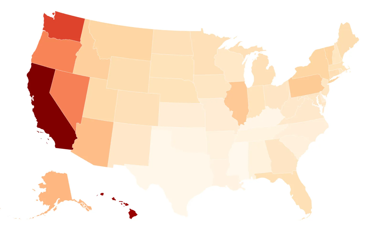 Map Reveals States With Highest Gas Prices - Newsweek