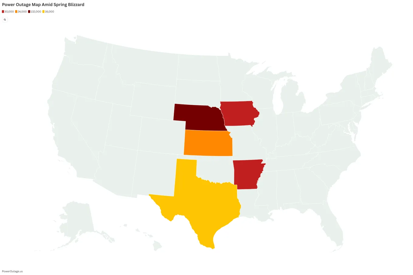 Power Outage Map Shows Over 200,000 People Without Electricity - Newsweek