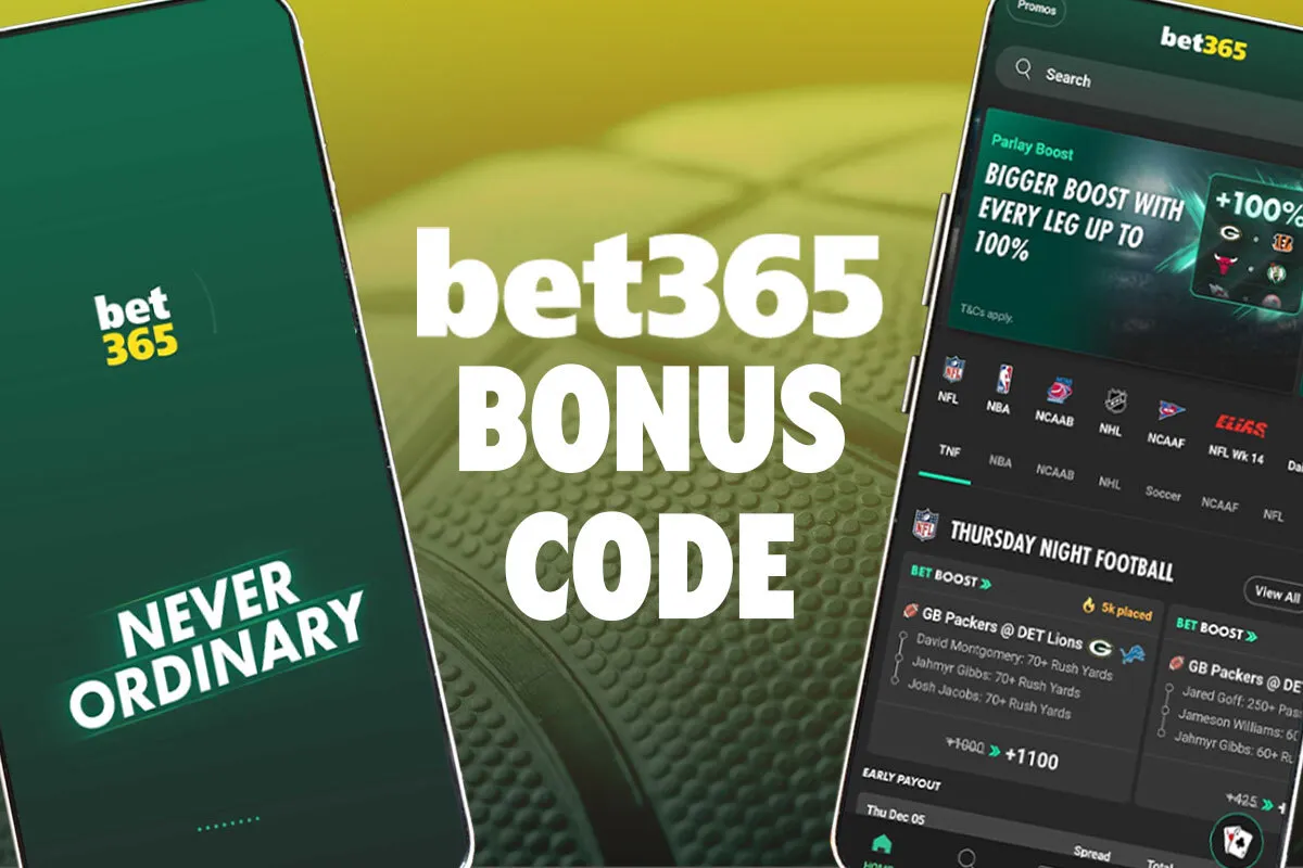Interfaz de bet365 mostrando slots y opciones de bono