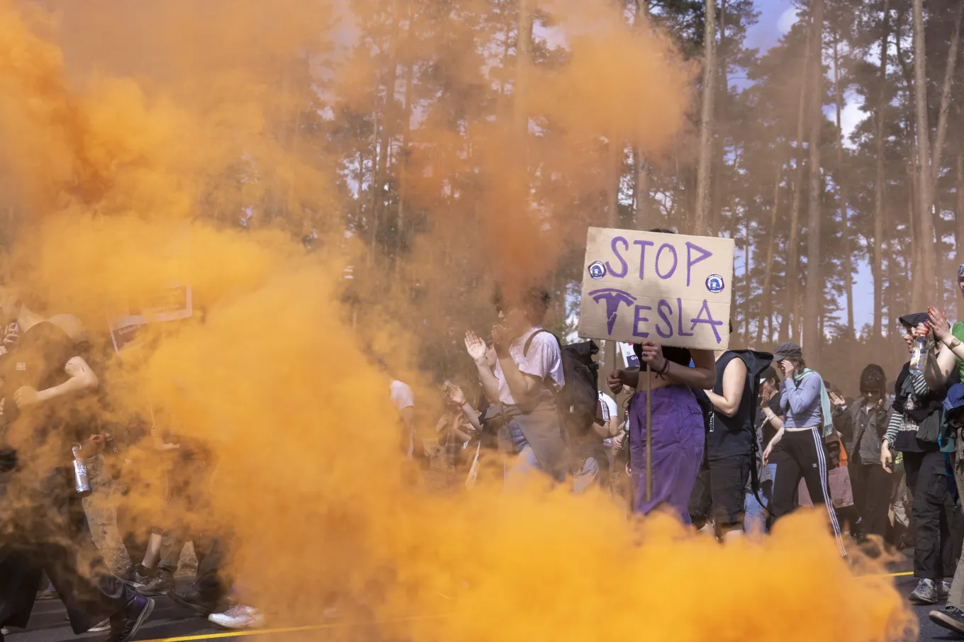 Florida Man Drives Car Into Tesla Protesters - Newsweek