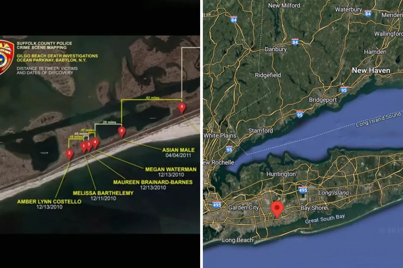 Long Island Serial Killer: Map Shows Rex Heuermann Home Compared to ...