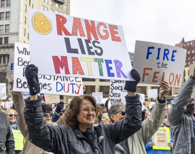 How ‘Hands Off!’ Protest Signs Mocked Donald Trump, Elon Musk Penguins ...
